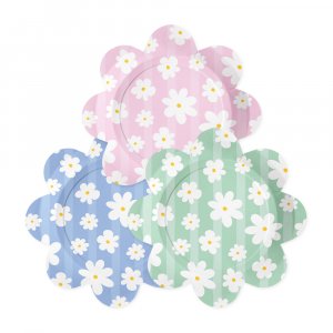 Papptallrikar - Sommarblommor - 23 cm - 8-pack