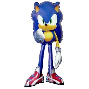 Folieballong - Stor - Sonic - 100x55 cm Folieballong - Stor - Sonic - 100x55 cm