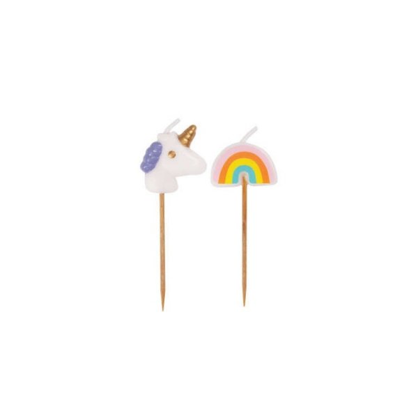 T�rtljus Enh�rningar & Regnb�gar 6-pack