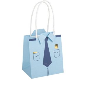 Presentp�sar Polis - Bl� - 4-pack