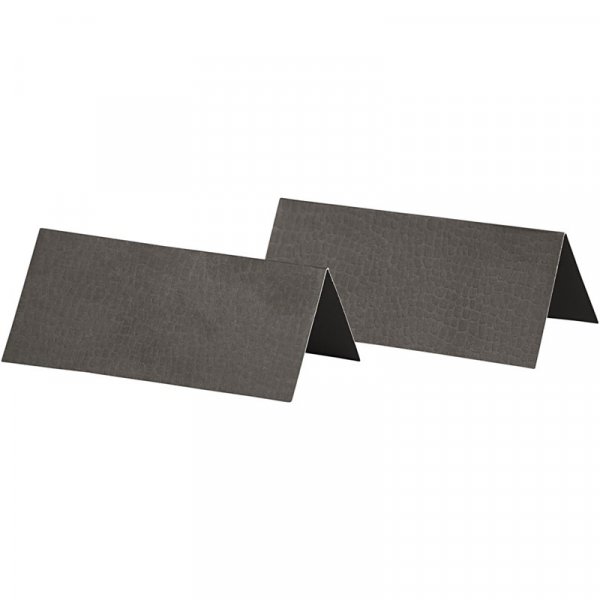 Placeringskort - Svarta - 10-pack