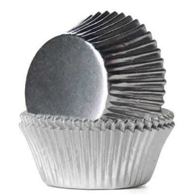 Muffinsformar - Folie - Silver - 24-pack