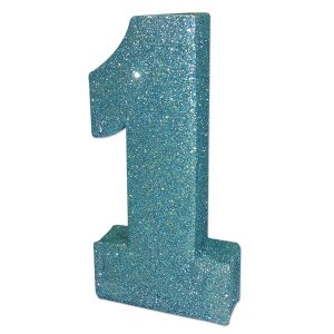Bordsdekoration - 1:a - Bl�tt glitter