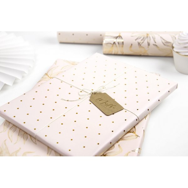 Presentpapper - 2-pack - Rosa/Guld Presentpapper - 2-pack - Rosa/Guld