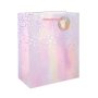 Presentp�sar/Goodie bags- Pastell Stars & Moon - Mellan, 26 x 32 cm - 12-pack