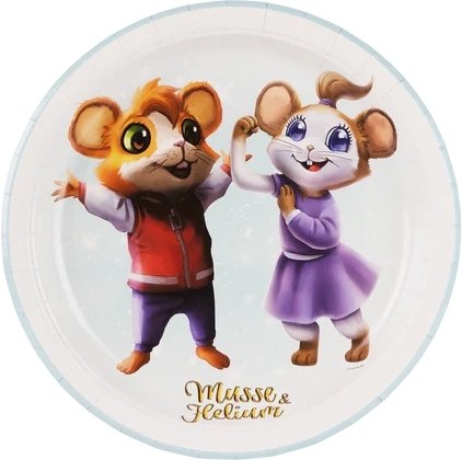 Papperstallrik - Musse & Helium - Kalas - 8-pack