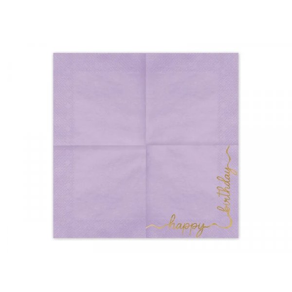 Servetter - Happy Birthday - Mixade färger - 12-pack Servetter - Happy Birthday - Mixade färger - 12-pack