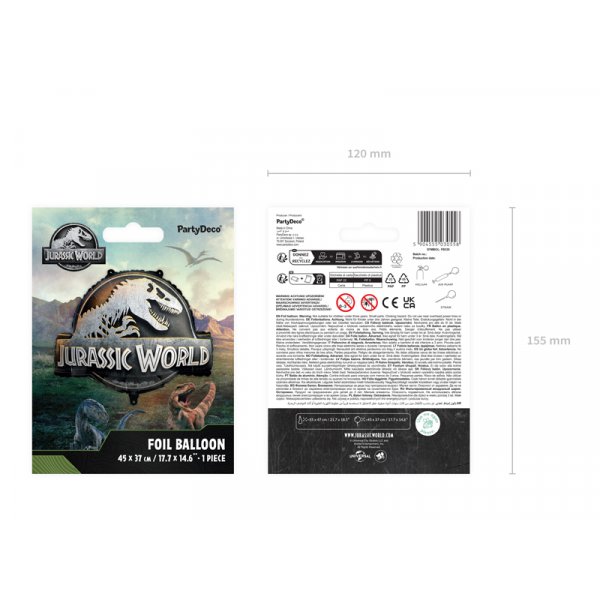 Folieballong Jurassic World-logo - Mix