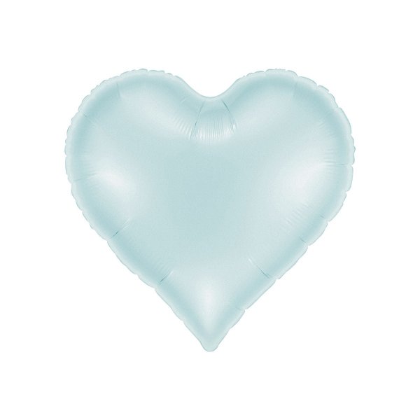 Folieballong - Sweetie Heart Satin Pastel Blue 46 cm