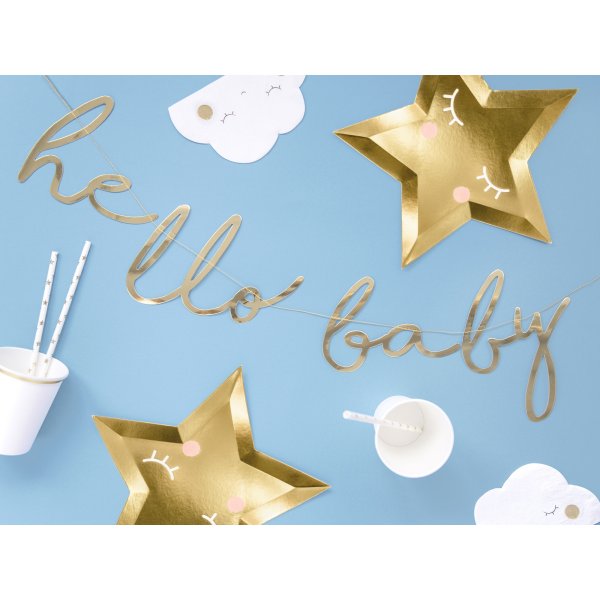 Girlang - Hello baby - Guld Girlang - Hello baby - Guld