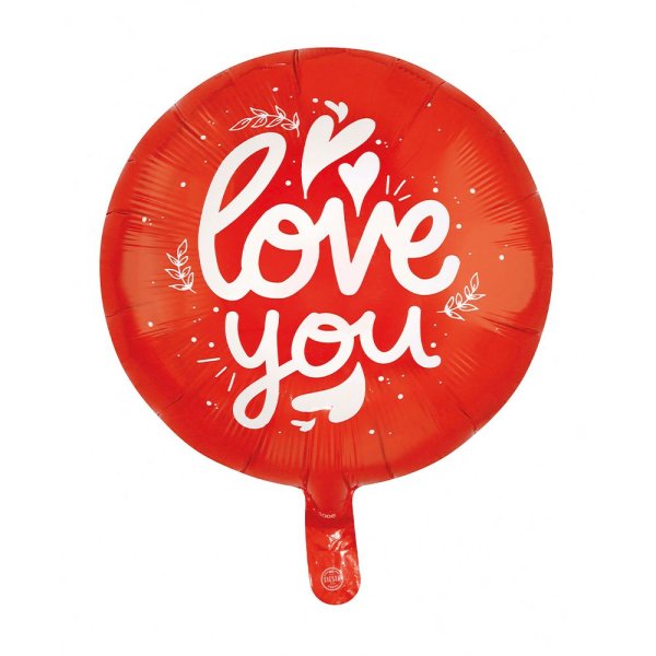 Folieballong - \\\'I Love You\\\' - Röd - 46 cm Folieballong - \\\'I Love You\\\' - Röd - 46 cm