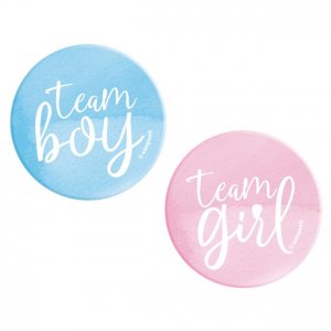 Badges - Team Boy/Team Girl - 10-pack