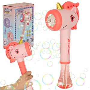 S�pbubbelmaskin Enh�rning med ljus och ljud 32 x 14,5 cm - Inkl. 100 ml s�pbubblor