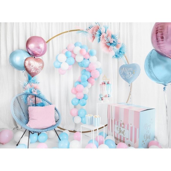 Rund Folieballong Rosa