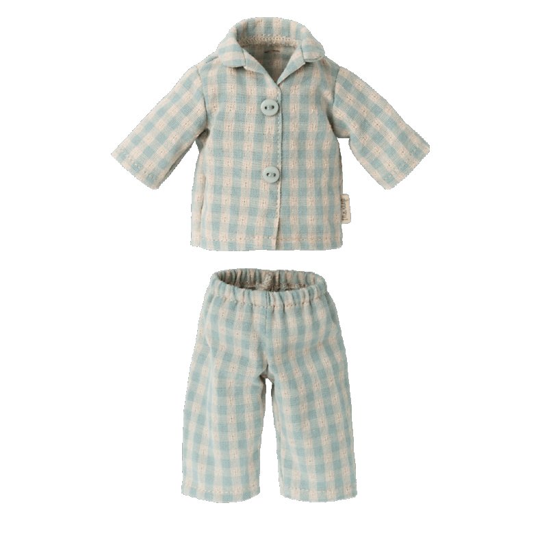Maileg Pyjamas - Storlek 2 - Blå - Kaninkläder, Mailegkaniner, Maileg