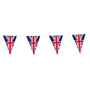 Flaggirlang - Union Jack - 20x30 cm flaggor - 10 m