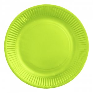 Papptallrikar Limegr�na 18 cm - 8-pack