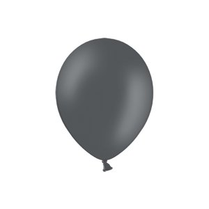 Miniballonger Enfärgade - Premium 12 cm - Grå - 10-pack