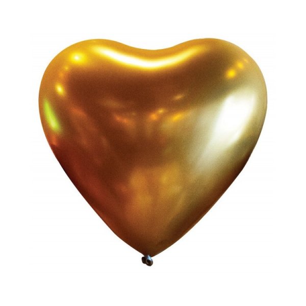 50 pack Ballonger Hj�rtan Guld