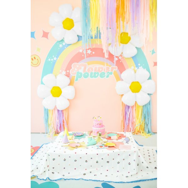 Partyhattar - Pastellmix med guldkant - 6-pack