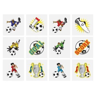 Tatueringar - Fotboll - 12 st Tatueringar - Fotboll - 12 st