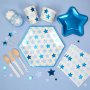 Pappmuggar - Stars - Bl - 8-pack