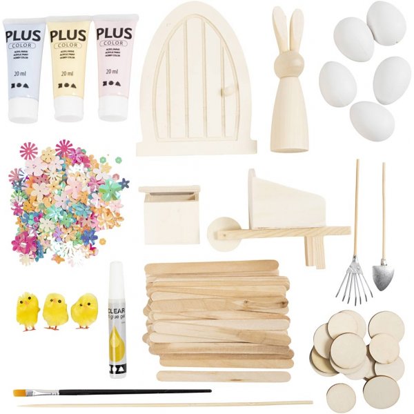 DIY Kit Pskharens Drr - pastellfrger