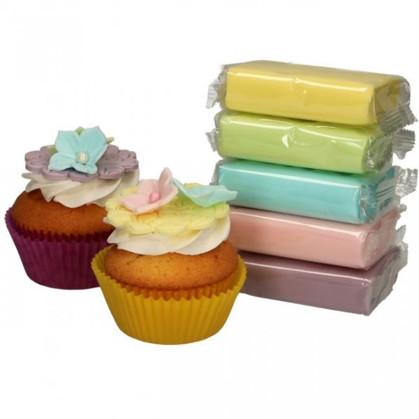 Sugarpaste - Mixpack - Pasteller Sugarpaste - Mixpack - Pasteller