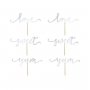 Cupcake Topper Love Silver 6-pack