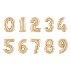 Ballongsiffra - White Gold - 100 cm Ballongsiffra - White Gold - 100 cm