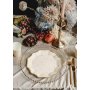 Papperstallrik beige med stj�rnor