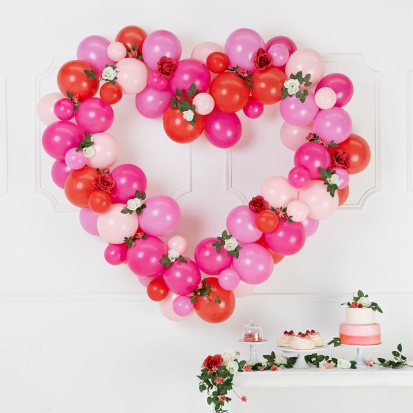 Ballonggirlang - Rosa hjärta Ballonggirlang - Rosa hjärta