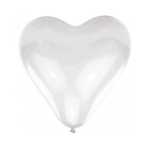 Ballonger Vita Hj�rtan 10-pack