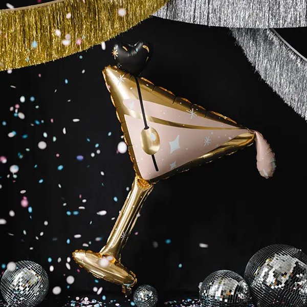 Folieballong - Martini - 126 x 93 cm Folieballong - Martini - 126 x 93 cm