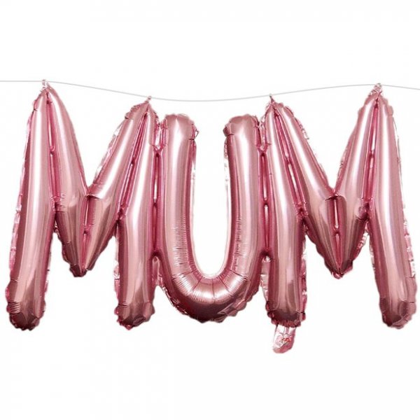Folieballong - MUM - Ros�guld