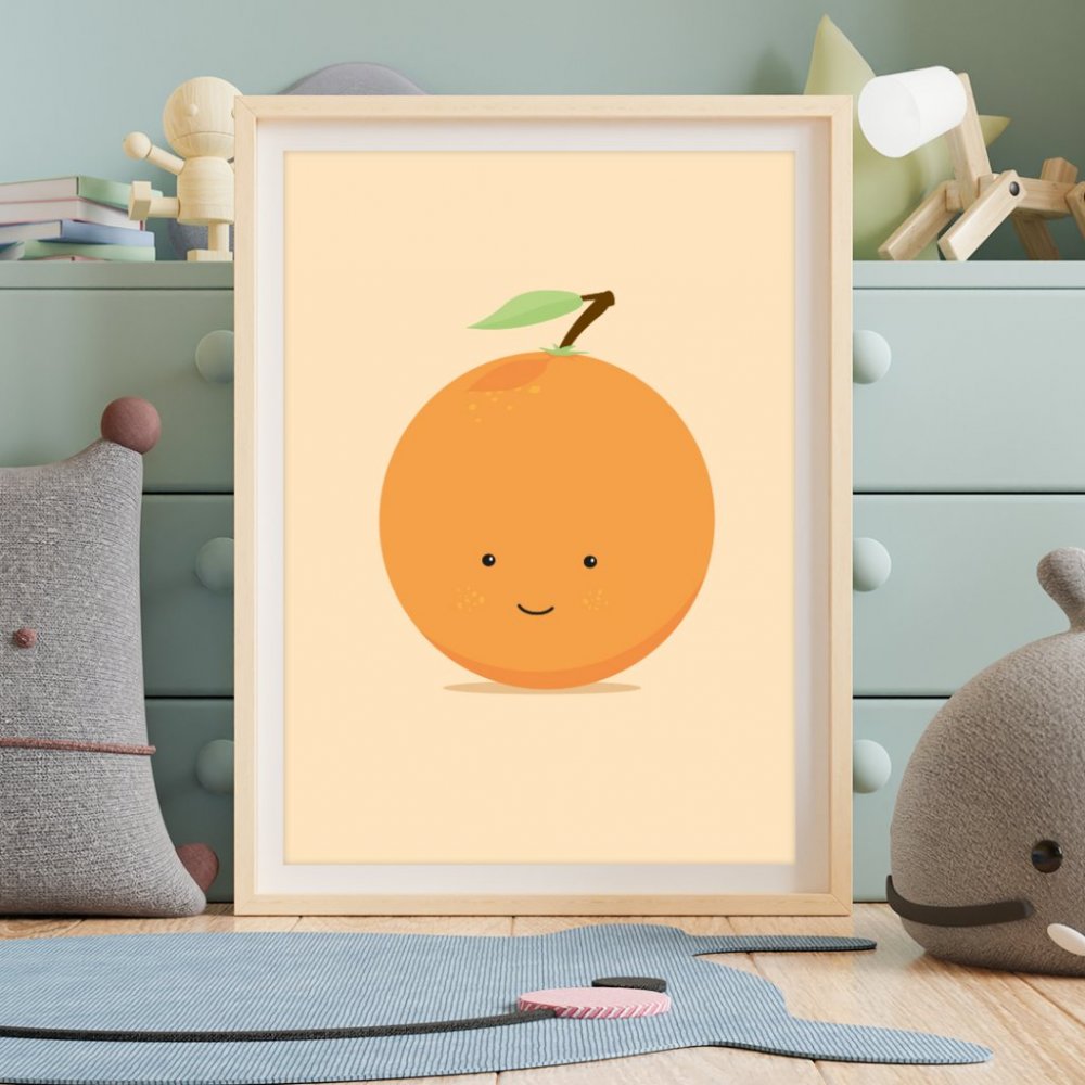 Poster - Outstanding Orange - Storlek: A3 (297 x 420mm)