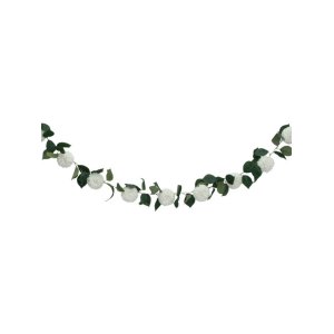 Blomstergirlang - Dahlior - Vit - 2,2 m Blomstergirlang - Dahlior - Vit - 2,2 m