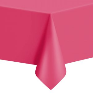 Bordsduk - Plast - Hot Pink - ca 1,4 x 2,7 m