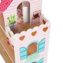 Docksk�p i tr� 70 cm Rosa med LED-belysning - Sj�lvmontering