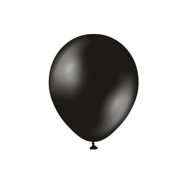 Ballonger - Metallic - Onyx Black - 10-pack - 28 cm