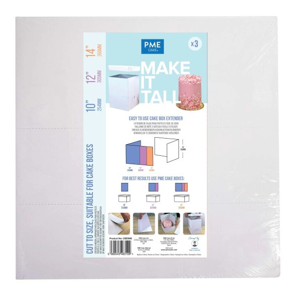 Extender T�rtkartong - Justerbar h�jd - 3-pack - PME