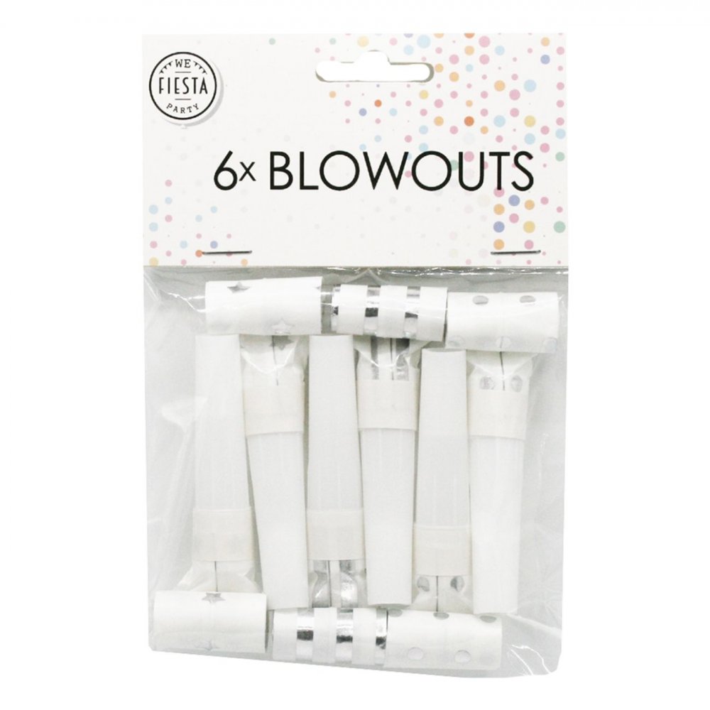 Blåsormar Silver – 6-pack – Serpentiner, Smådekorationer