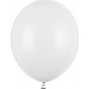 Pastellballonger - Premium 27 cm - Vita - 100-pack