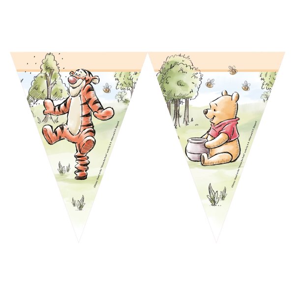 Flaggirlang - Nalle Puh Loves Nature - 9 flaggor Flaggirlang - Nalle Puh Loves Nature - 9 flaggor