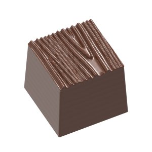 Pralinform - CW1676 Kub med tr��dring - 2,2 cm - Chocolate World