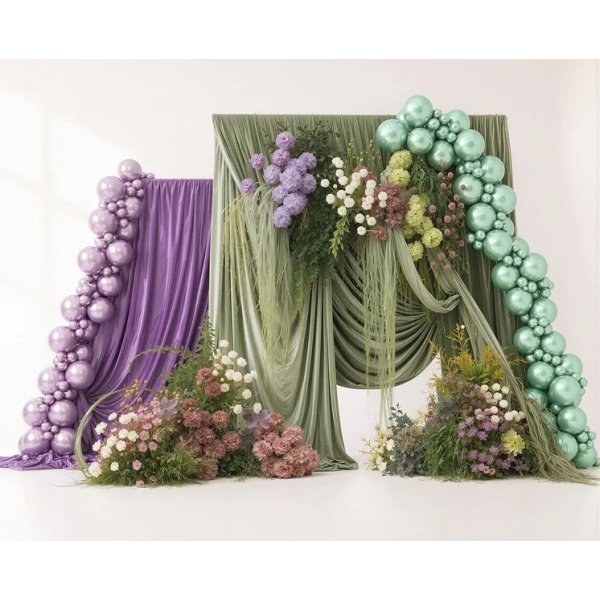 Ballonger - Glossy - Lila - 12 cm - 50-pack