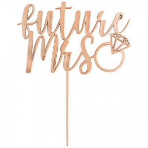 Cake Topper - Future Mrs - Ros�guld