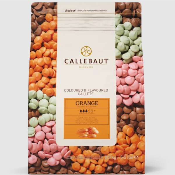 Callebaut Choklad Apelsin (Orange) 2,5kg