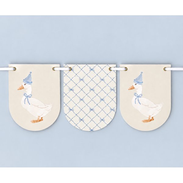Vimpelgirlang - Birthday Duck - Lavenders Blue - 3,5 m Vimpelgirlang - Birthday Duck - Lavenders Blue - 3,5 m