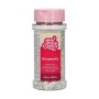 Sm� sockerp�rlor/Nonpareils - Silver/Vit - Funcakes - 80g